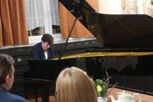 1366th  Liszt Evening - Parlour of Four Muses in Oborniki Slaskie, 13rd Sep 2019<br> The performers were Michal Michalski - piano and Juliusz Adamowski- commentary. Photo by Jolanta Nitka.